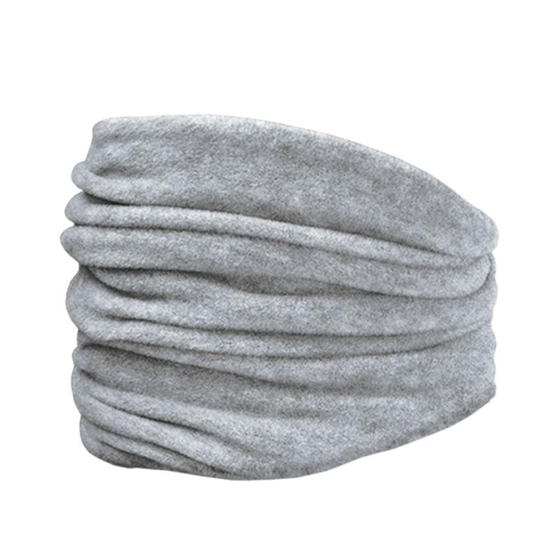 Multifunktionstuch, Fleece, graumeliert