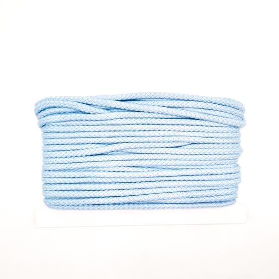 Rundkordel Baumwolle 8mm uni  - zartblau