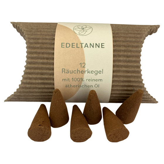 Räucherkegel Edeltanne mit ätherischem Öl "Natur pur"