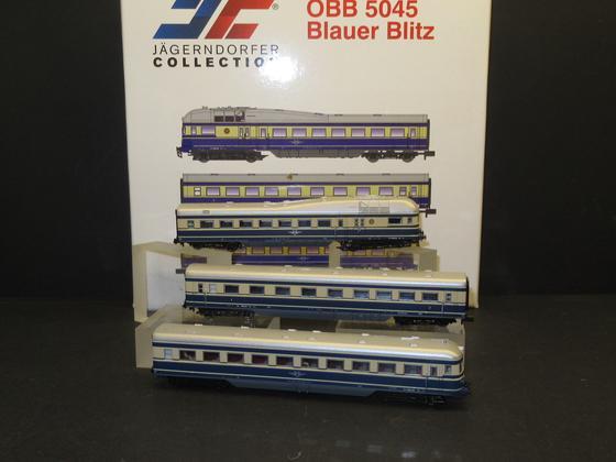 Jägerndorfer JC 75022 Dieseltriebwagen 5045 ÖBB Blauer Blitz 3-teilig Sound Spur N OVP