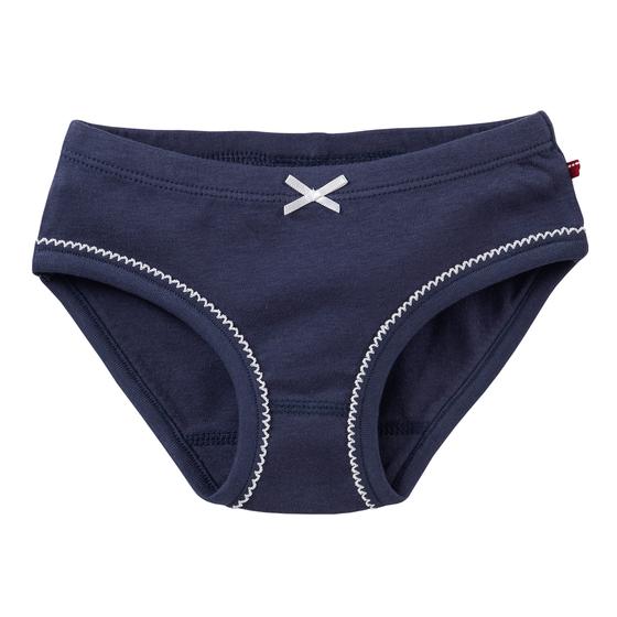 People wear Organic Slips 2er Pack Schwäne Uni Blau