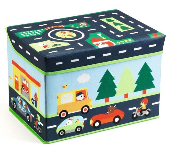 Djeco Spielzeugbox Verkehr