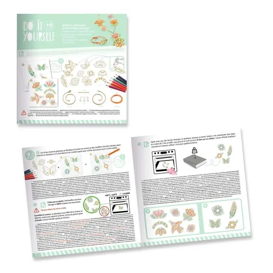 Djeco Schmuckset Schrumpfplastik Lotus