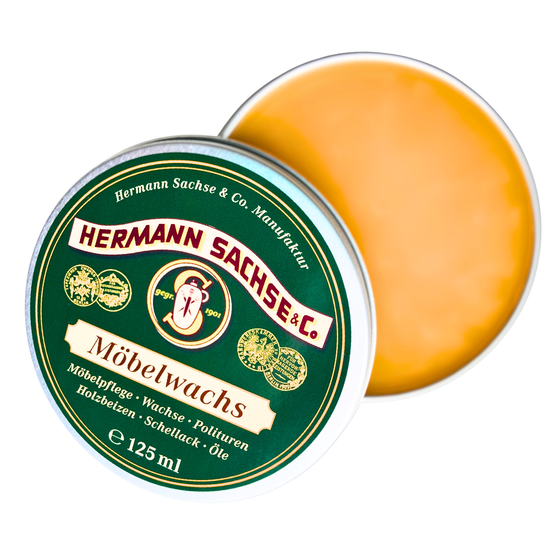 Möbelwachs farblos 125ml Hermann Sachse