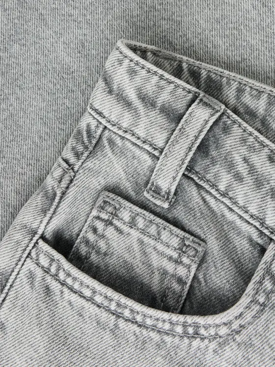 Name It X-Wide Bella Closure Jeans Light Grey Denim