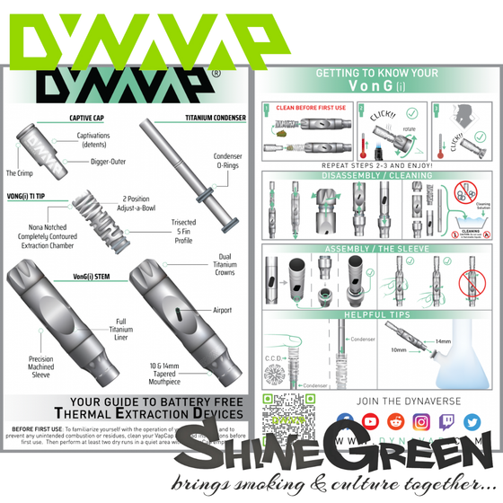 Vaporizer, DynaVap®, VonG i Titan