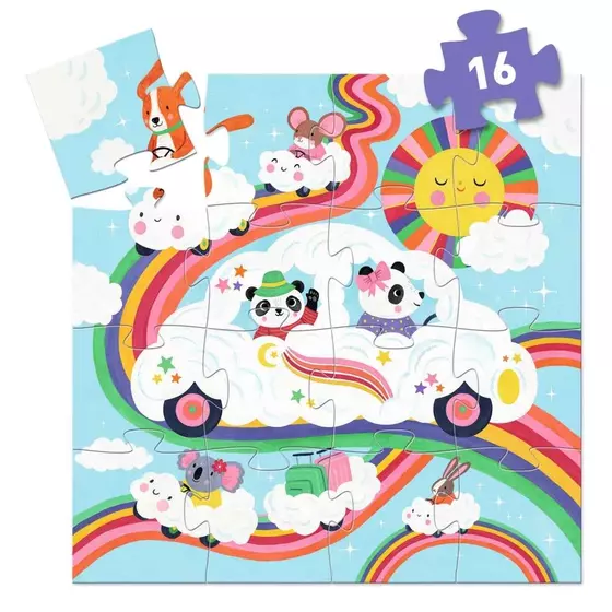 Djeco Puzzle Wolkenauto 16 Teile