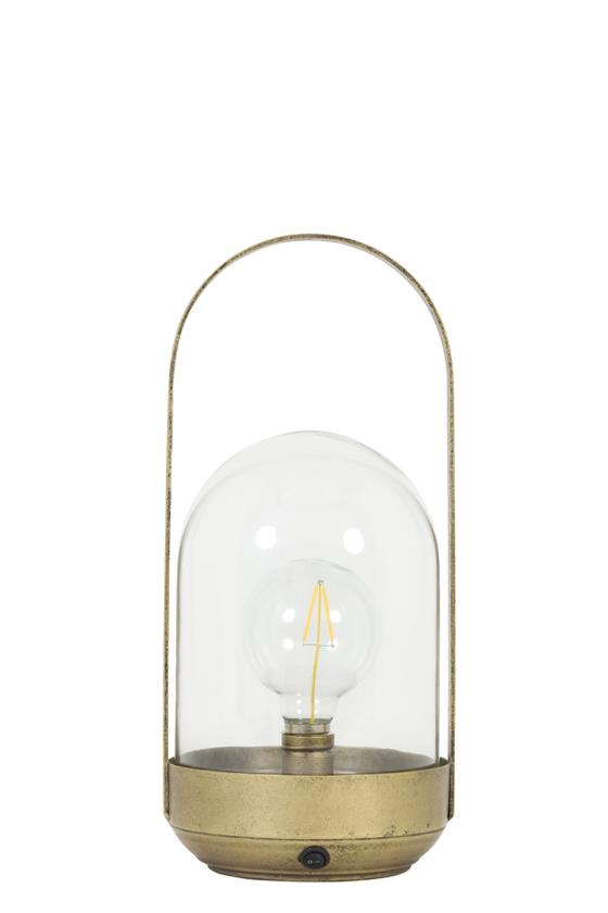 Lampe | Batteriebetriebene LED Tischleuchte FARDOU - antikbronze