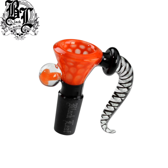 Glaskopf, Black Leaf®, Glaskunst - Orange, 18er