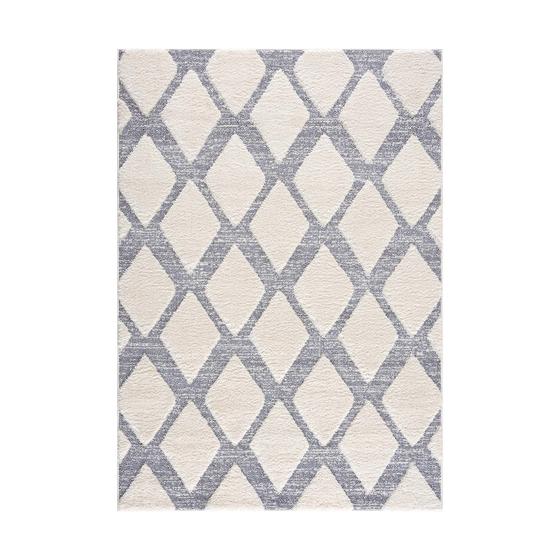 FOCUS 3D beyaz gri 160x230 cm