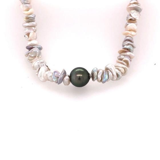 Suesswasserperlenkette-Tahitiperle