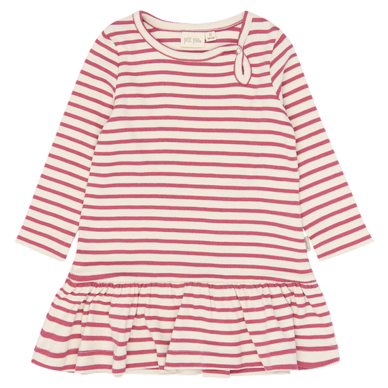 Petit Piao Langarmkleid Sky Striped Mauvewood