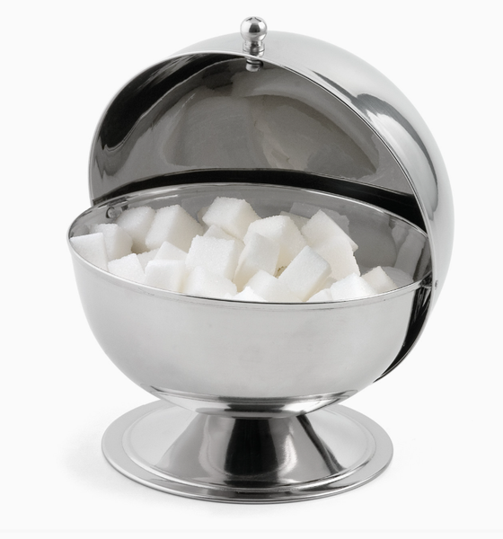 Zuckerdose mit Rolldeckel – Edelstahl 