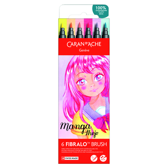 Fasermaler Manga Shojo von Caran D'Ache