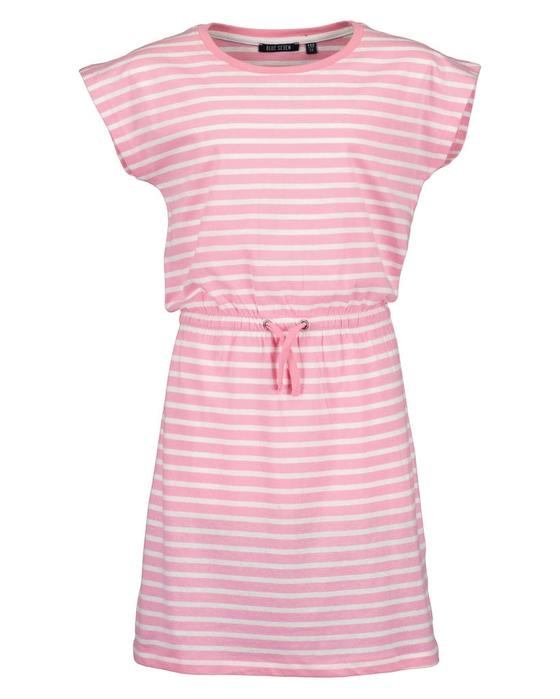 Kleid, gestreift, reine Baumwolle, azalee