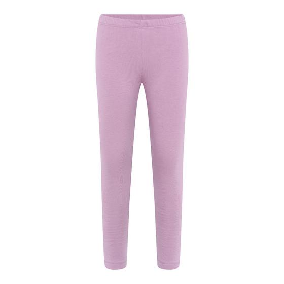 Leggings, angeraut, Biobaumwolle, GOTS, zartlila