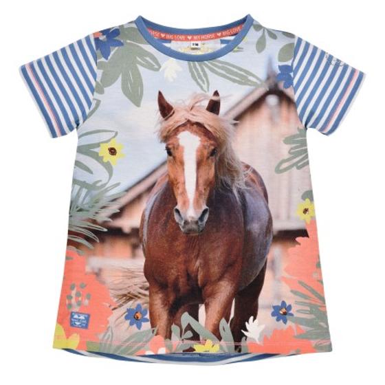 T-Shirt "Pferd mit Glitzer, reine Baumwolle