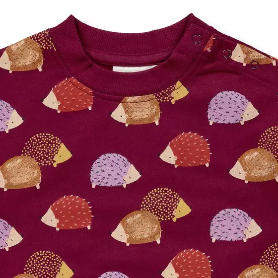 Sense Organics Sweatshirt Siam Igel Weinrot