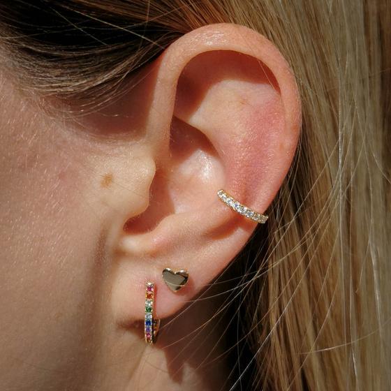 BRANDLINGER Ohrstecker Dresden - 925er Silber vergoldet - Zirkoniasteine