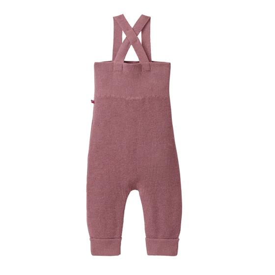 People wear Organic Strick Latzhose Mélange Beere