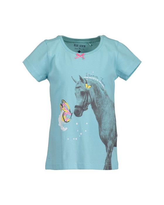 T-Shirt "Dream Team", mit Glitzer, aqua