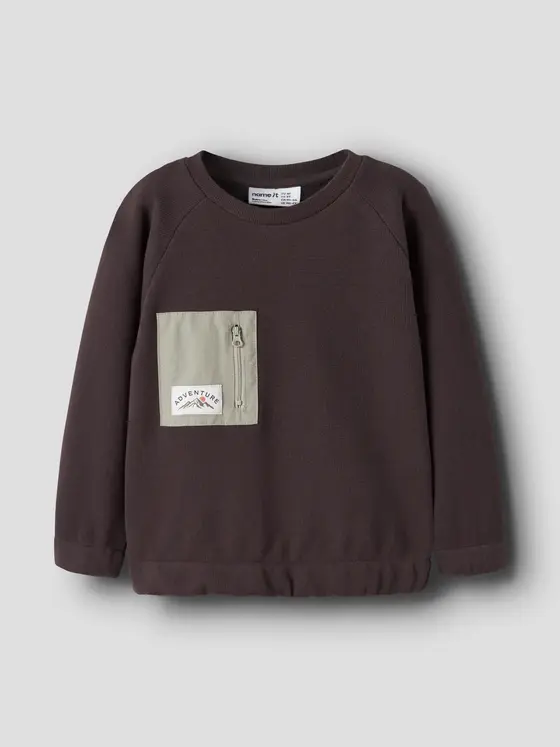 Name It Sweatshirt Adventure Chocolate Plum