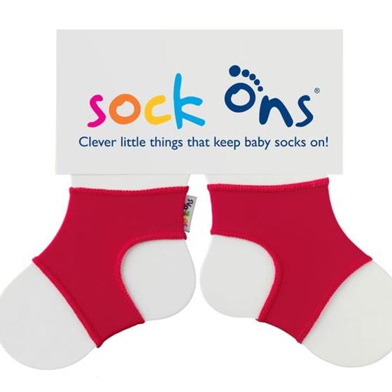 Sock-ons®, die ultimativen Sockenhalter, rot