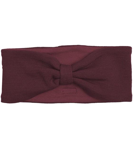 Racing Kids Woll Stirnband Schleife Burgundy
