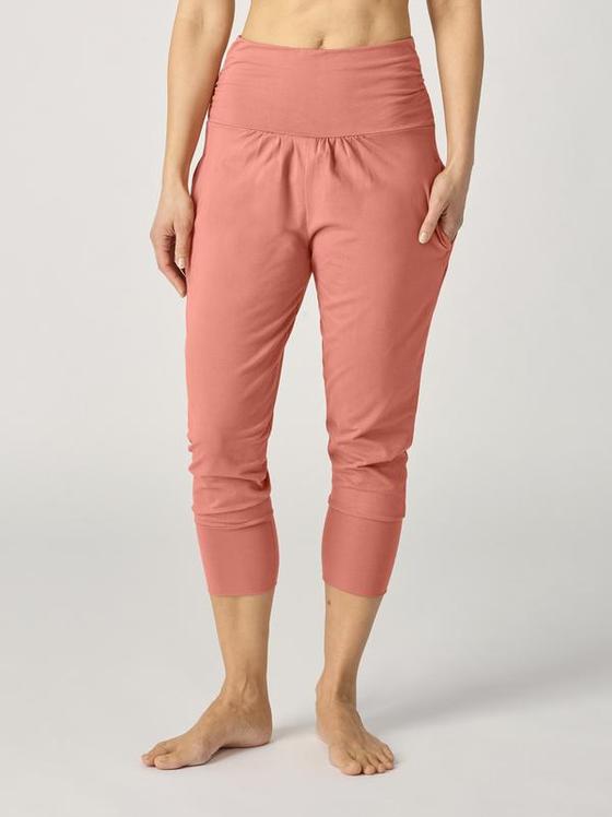 Lotuscrafts Organic Womens Yoga Pant 3/4 Withered Rose