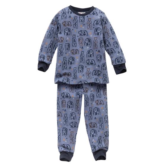 People wear Organic Pyjama Grizzly Rauchblau