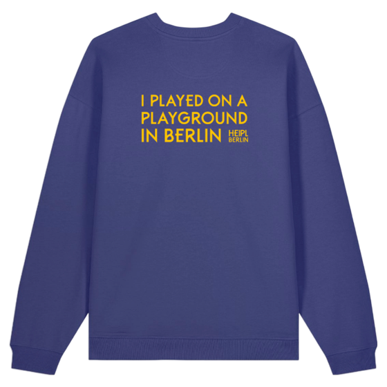 Sweatshirt "I played on a playground in Berlin" DUSK RED