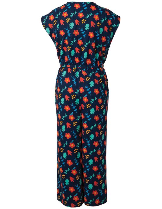 Still-Overall, Jumpsuit mit Blumenmuster, Biobaumwolle
