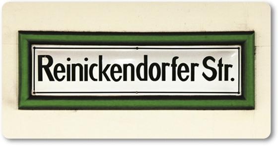 Ubahnhof Reinickendorfer Straße U-Bahn Souvenir Magnet Kühlschrankmagnet Berlin von tom bäcker - U6 - Wedding - Schwarttzkopfstraße - Müllerstraße