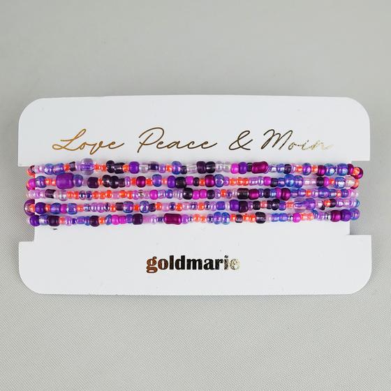 goldmarie Armand Melly - Mini-Perlen - lila-bunt - handgefertigt
