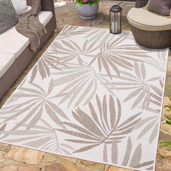 DUO Rug wendbarer Teppich creme braun