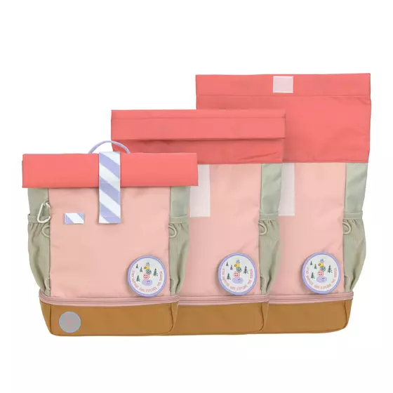 Lässig Kindergartenrucksack Rolltop - Sunny Explorer Rosa Pink