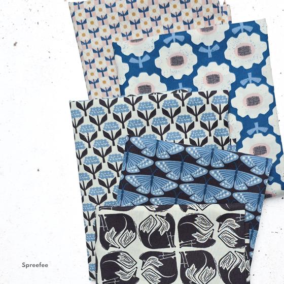 Fat Quarter Bundle Fox & Flutter Loes van Oosten 