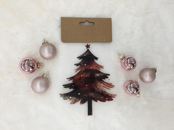 Bügelbild Weihnachtsbaum 14 x 11cm