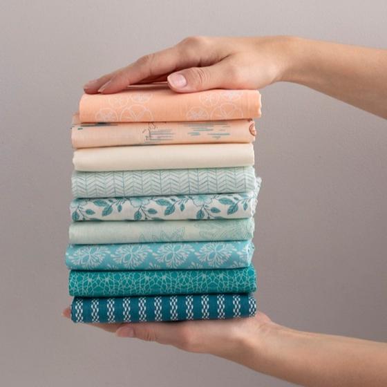 Moderner Taschenstoff Gulf Breeze mit maritimen Mustern und Palmen