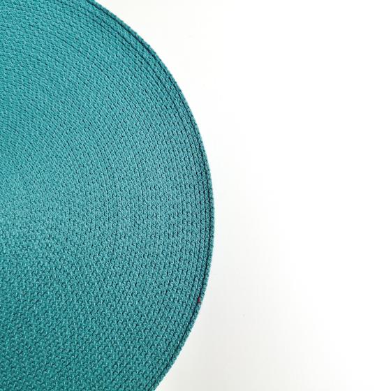 Gurtband Baumwolle 38 mm – teal/ dunkeltürkis