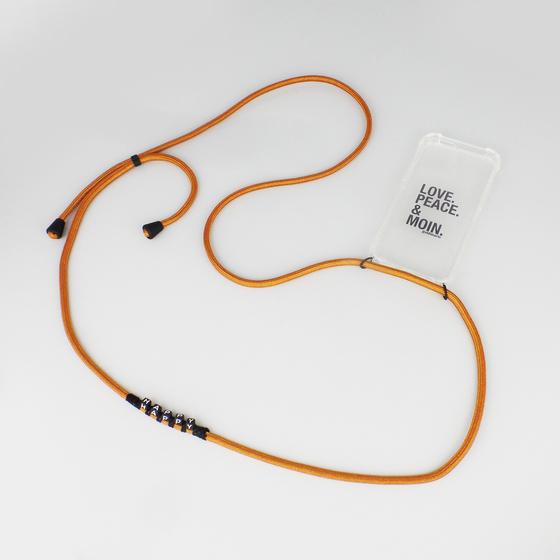 goldmarie Handykette HAPPY Nylon kupfer-schwarz