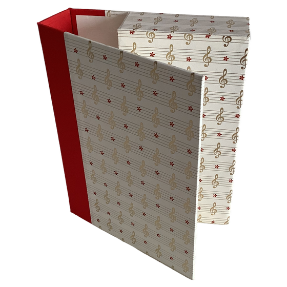 Kassette - Noten, Italienisches Letterpresspapier
