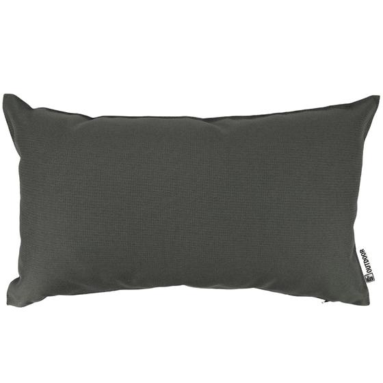 Outdoorkissen Gartenkissen wetterfest 30 x 50 anthrazit grau