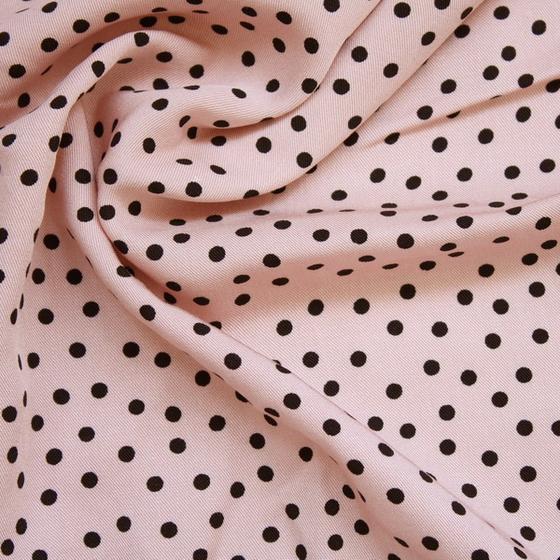 Viskose Twill Dots rosa