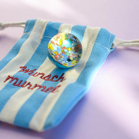 ava&yves Wunschmurmel Mint mit Konfettisteinchen