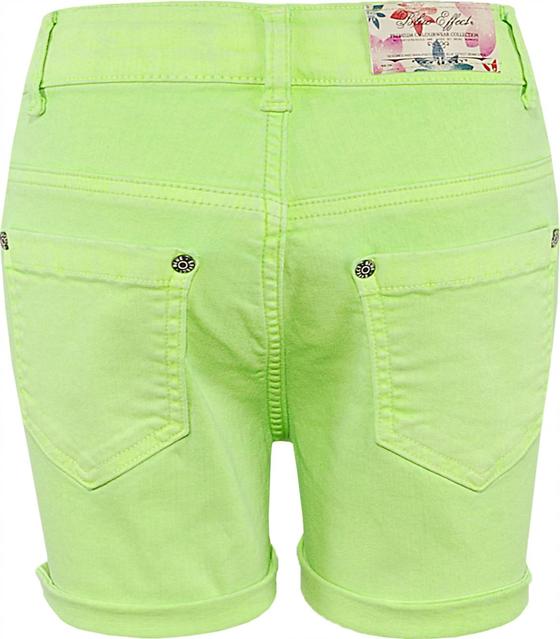 High-Waist-Shorts, extrem stretchig, neongelb