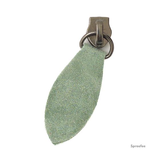 Design Leder-Zipper verschiedene Formen  - mint