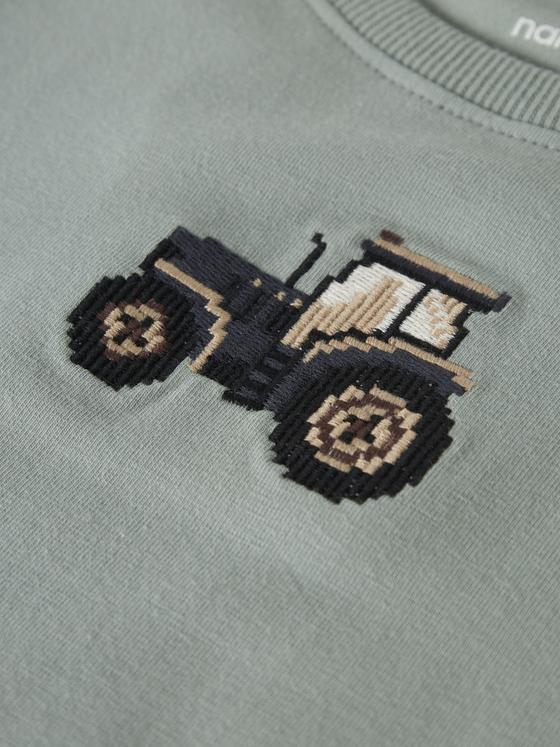 Name It Langarmshirt Traktor Green Milieu