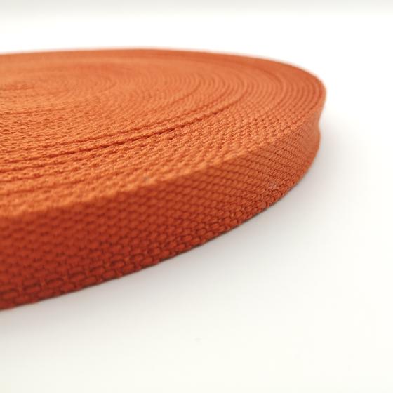 Gurtband Baumwolle 20mm - cognac terracotta