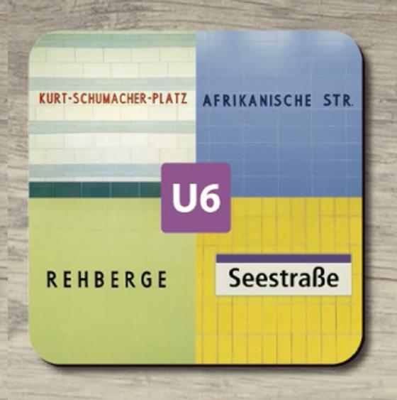 U-Bahnhöfe der U6: Kurt-Schumacher-Platz, Afrikanische Strasse, Rehberge, Seestrasse